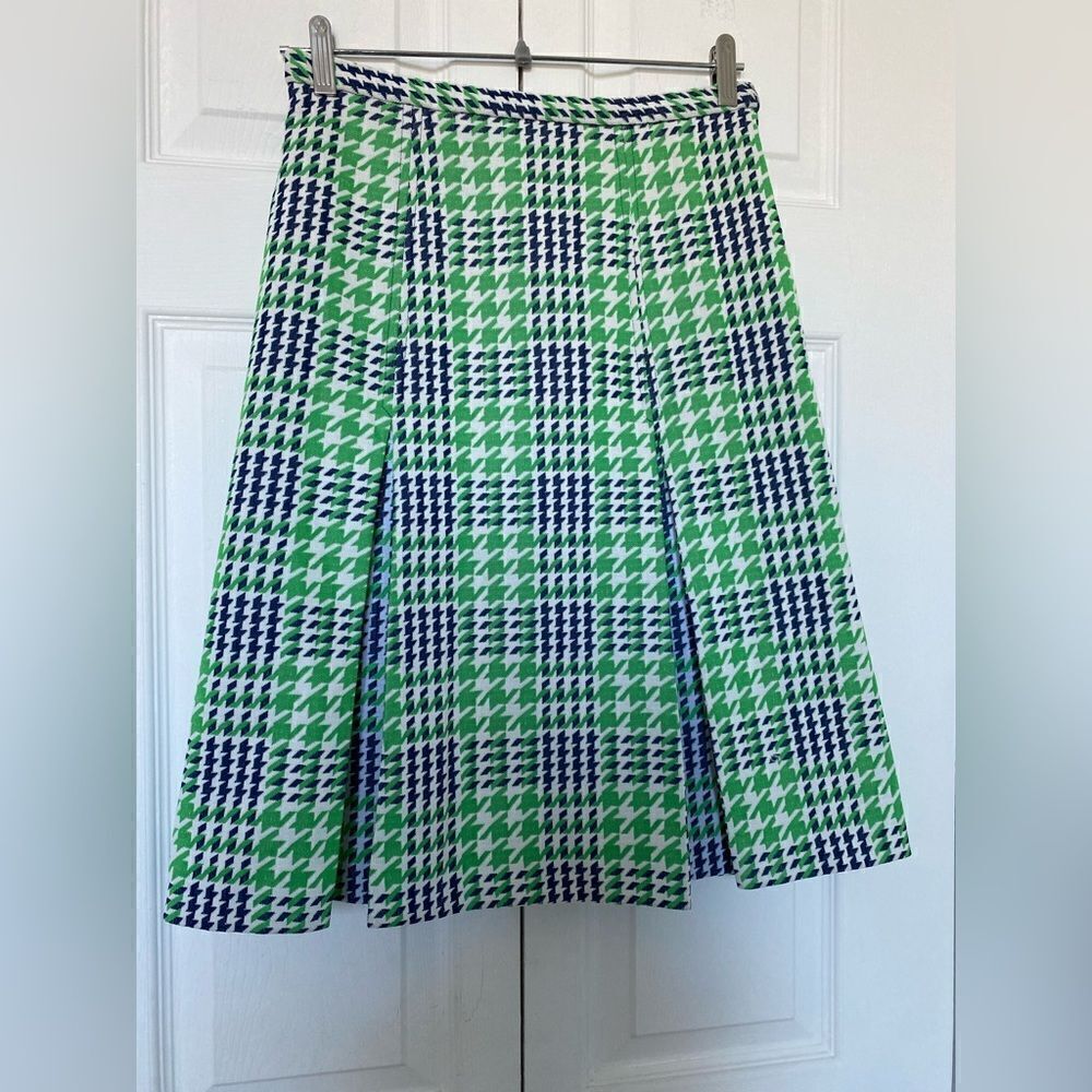 1970s Rhodes of California Hounds Tooth Skirt